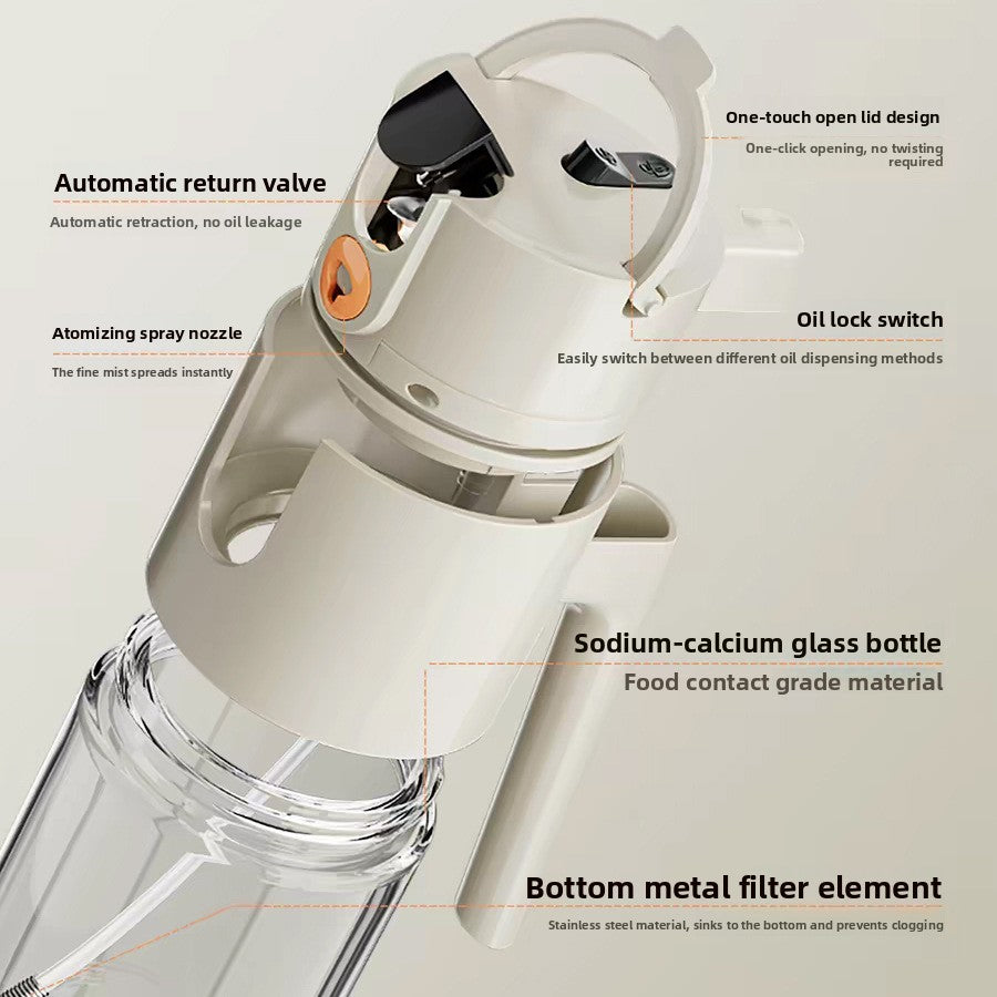 Glass Automatic Oil Dispenser Bottle