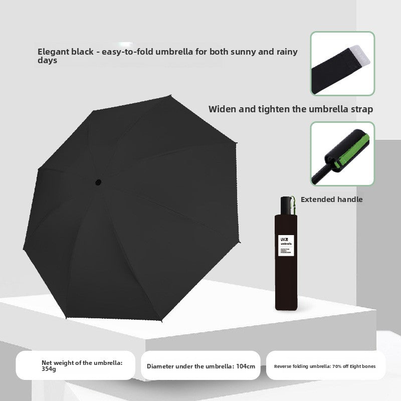 Umbrella Unique outward folding for dry handling after rain