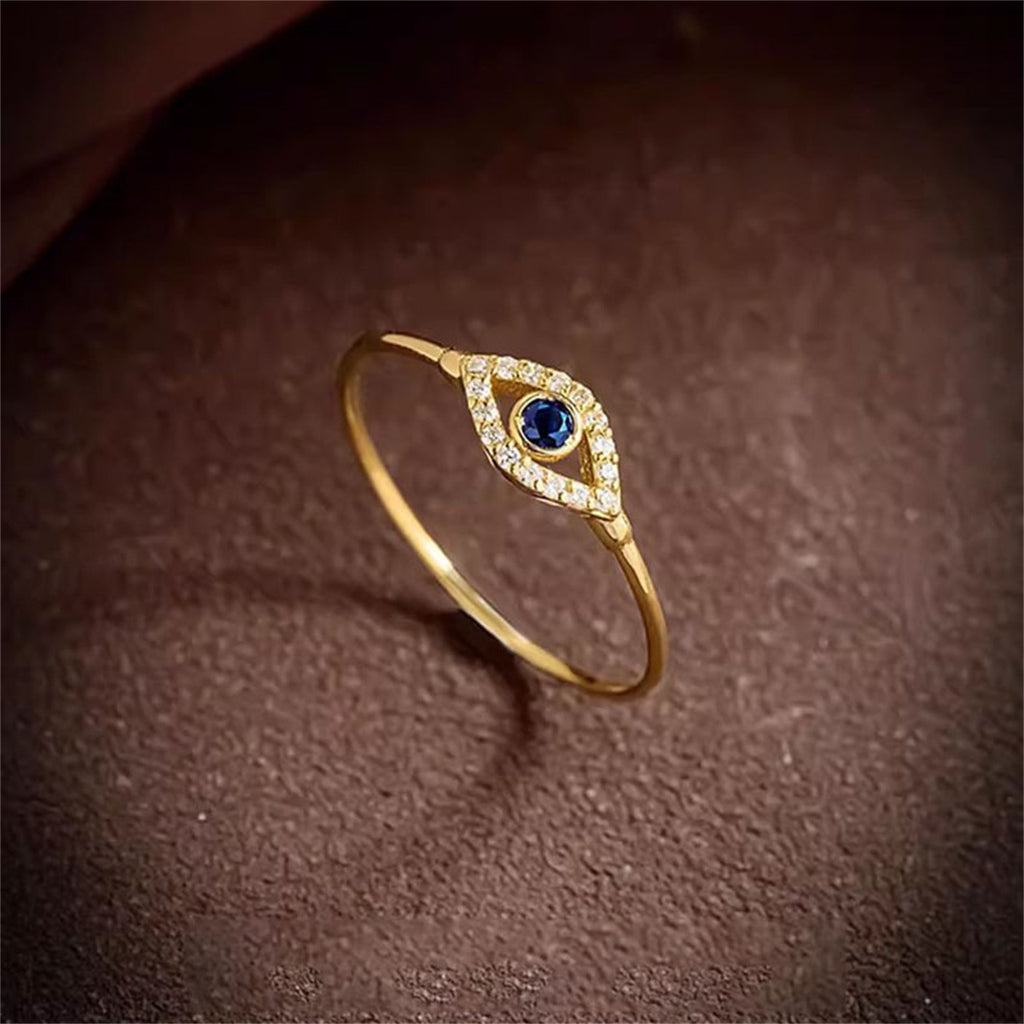 Fashionable Devil Eye Design Ring Unique Women Jewelry