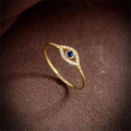Fashionable Devil Eye Design Ring Unique Women Jewelry