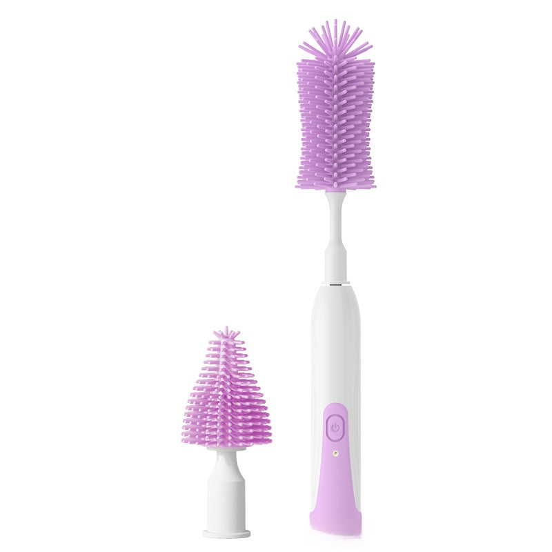 Electric Baby Bottle Nipple Straw Cleaning Brush Set