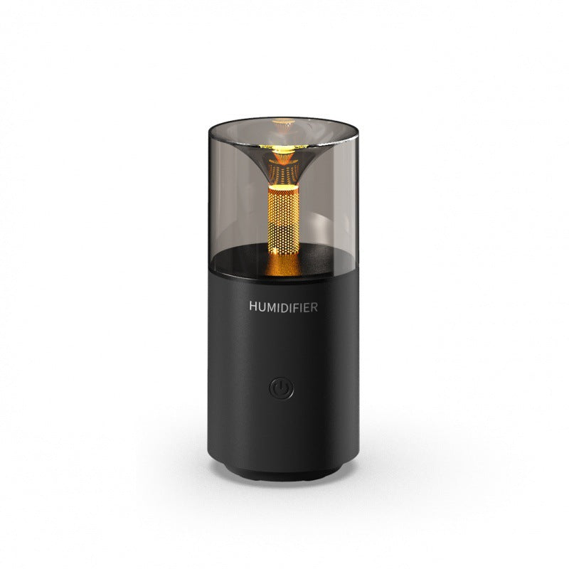 Candlelight Aromatherapy Humidifier Portable Mini Cool Mist Humidifier for Bedroom Car