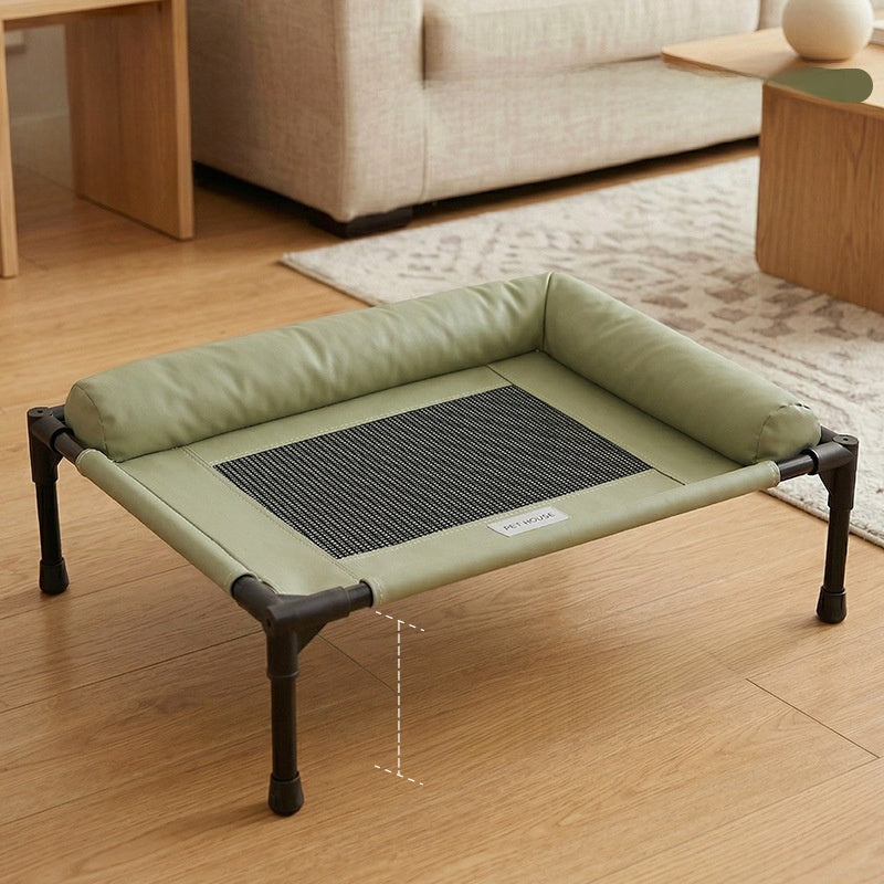 Pet camp bed for dogs and cats all seasons universal summer breathable cool moisture-proof detachable and washable ground medium and small dogs and dogs