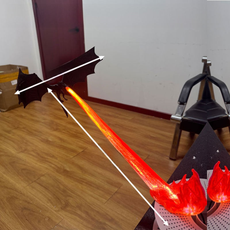 Dragon's Breath Lamp 3D Printed Creative Dragon Flame Decorative Light Ornament Cool Tech-Style Glowing Toy