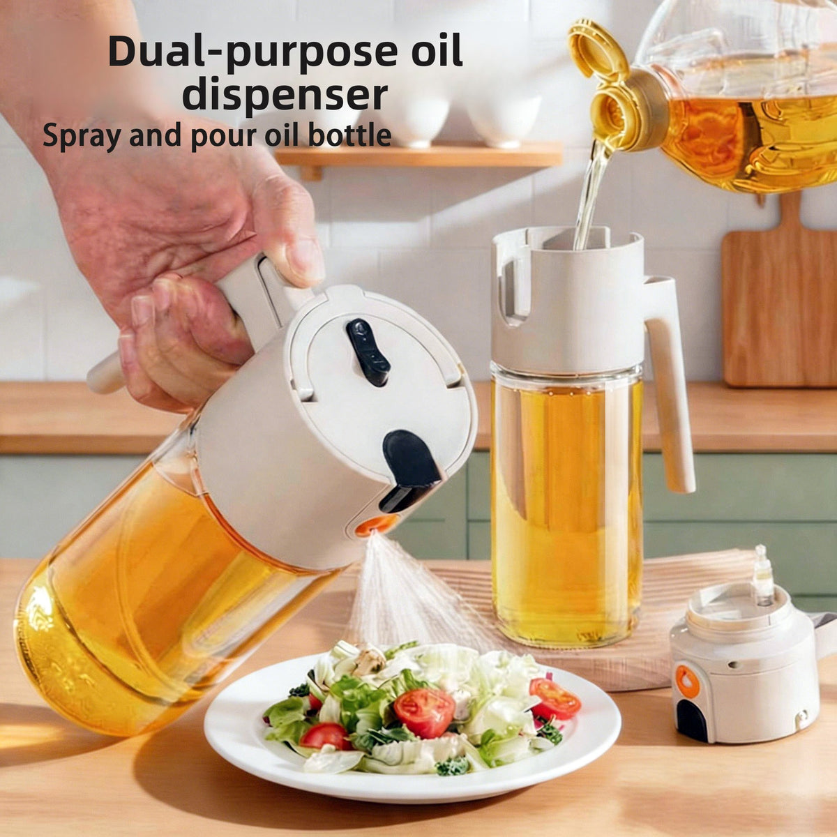 Glass Automatic Oil Dispenser Bottle