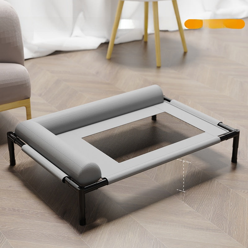 Pet camp bed for dogs and cats all seasons universal summer breathable cool moisture-proof detachable and washable ground medium and small dogs and dogs
