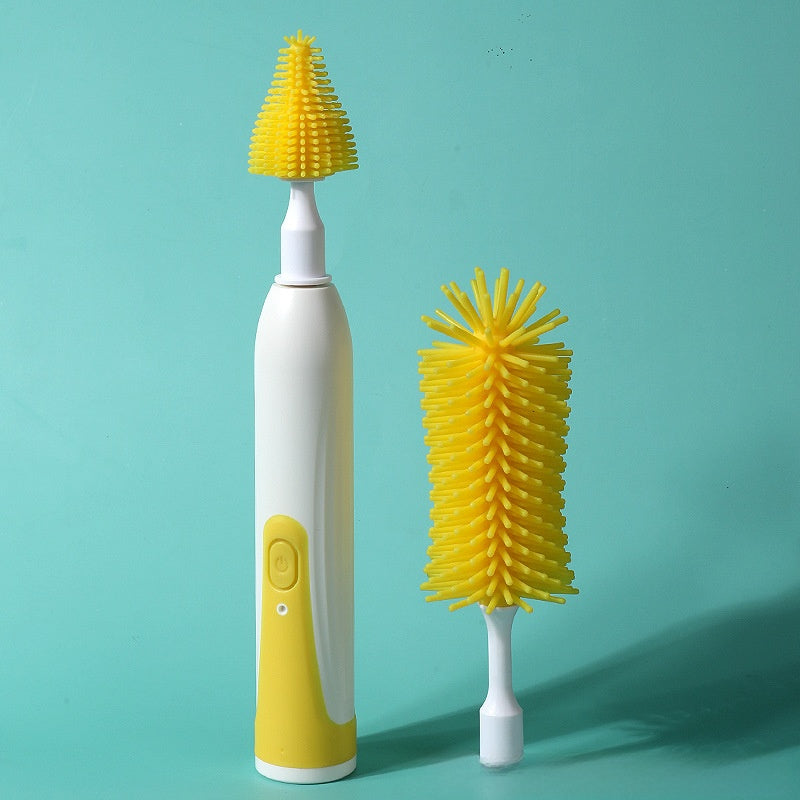 Electric Baby Bottle Nipple Straw Cleaning Brush Set
