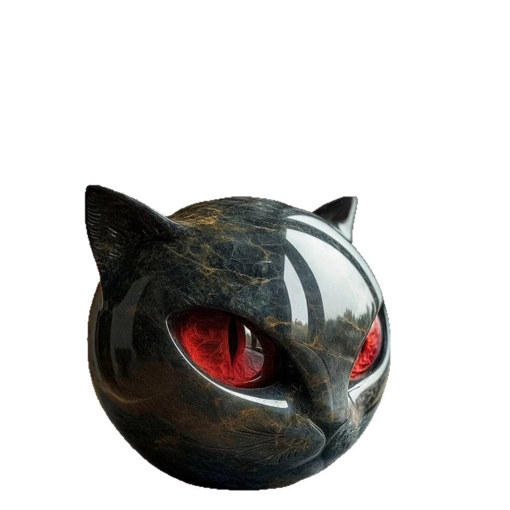 Luxury Black Cat Figurine Home Decoration