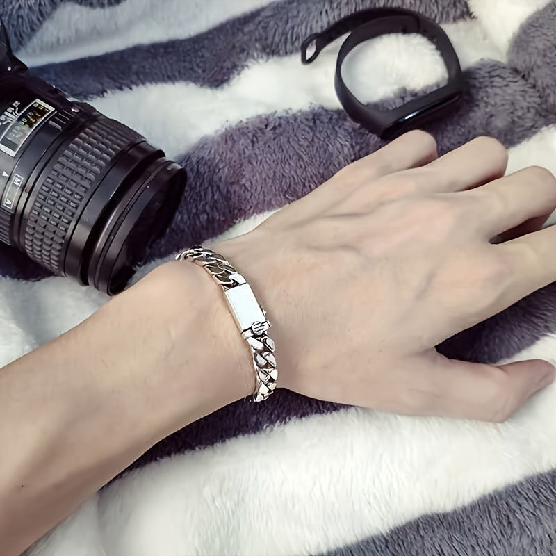 Stylish and unique men's metal bracelet