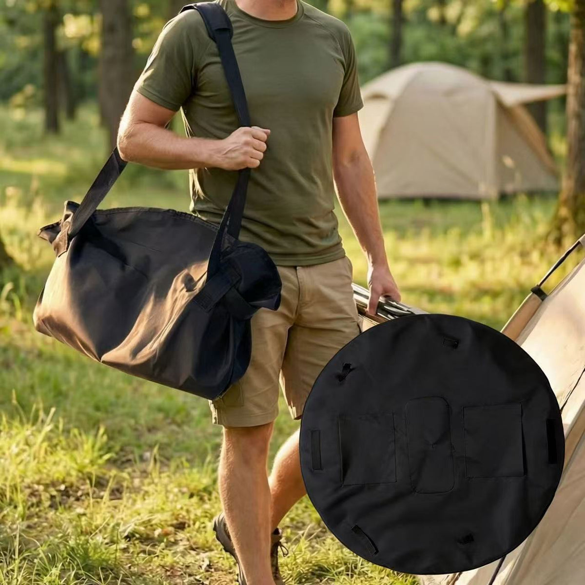 Two-In-One Outdoor Camping Storage Bag