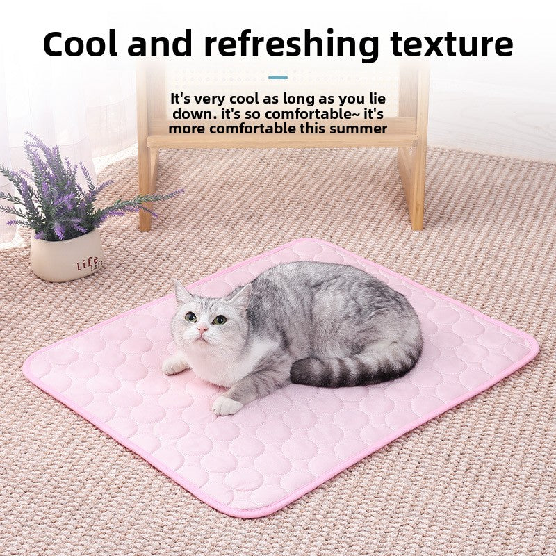 Explosions Pet Summer Pet Sofa Mat Floor Mat Dog Ice Mat Spring and Summer Cat Cool Mat Ice Silk Mat Cooling Sleeping Mat