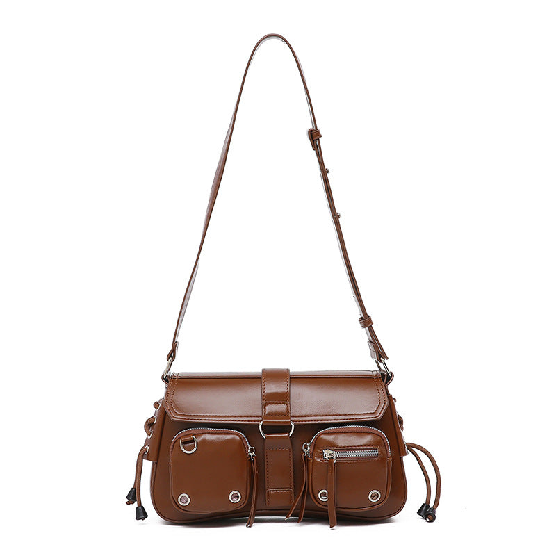 Trendy and Cool Textured Underarm Baguette Bag