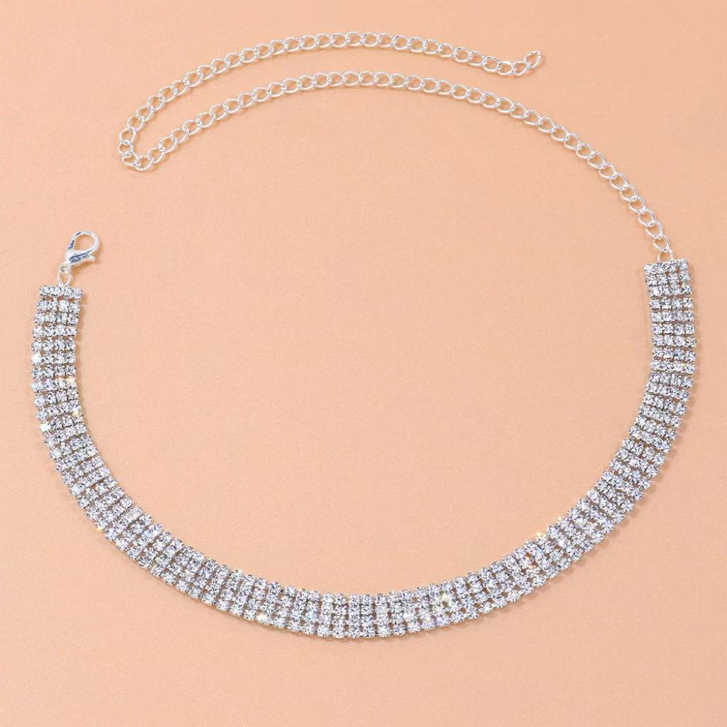 Versatile and unique crystal collar chain