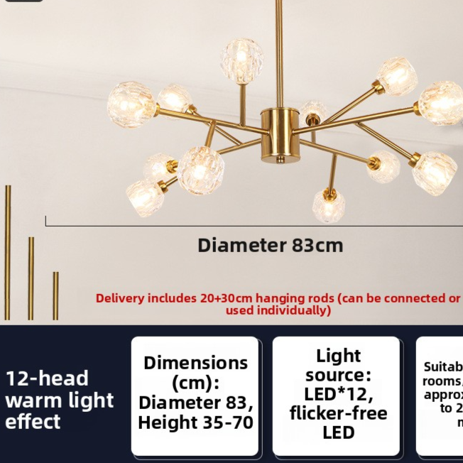 Modern LED Chandelier Lighting for Home and Restaurant