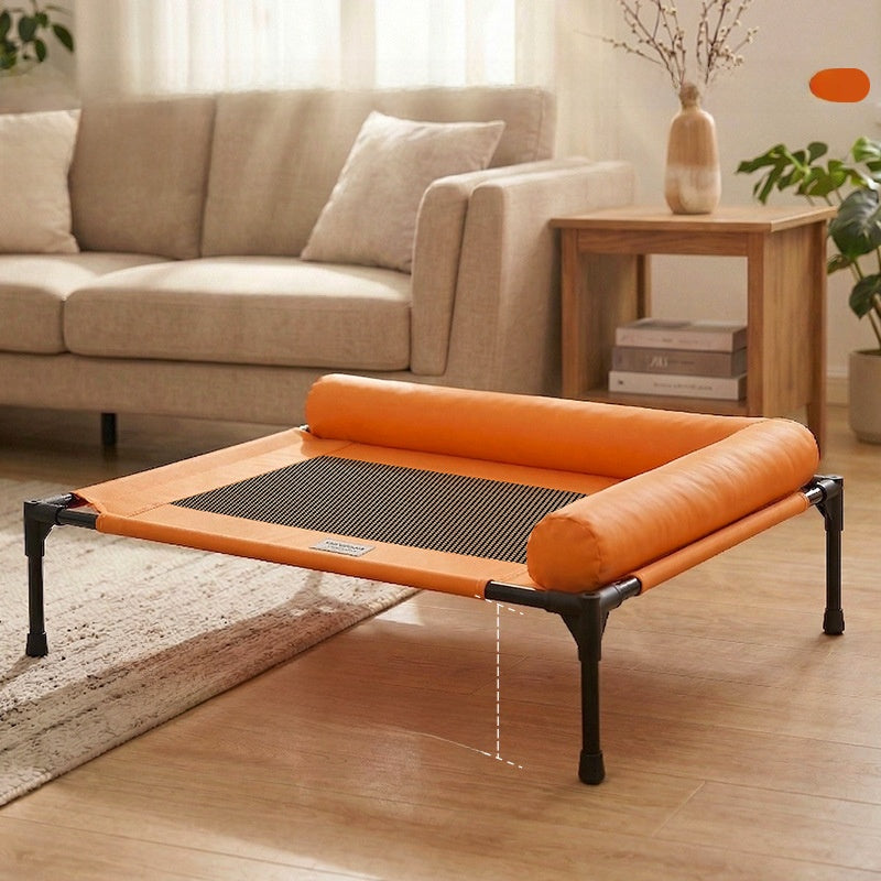Pet camp bed for dogs and cats all seasons universal summer breathable cool moisture-proof detachable and washable ground medium and small dogs and dogs