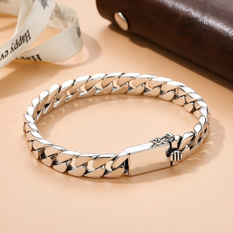 Stylish and unique men's metal bracelet