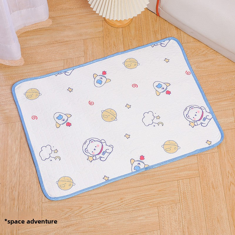 Explosions Pet Summer Pet Sofa Mat Floor Mat Dog Ice Mat Spring and Summer Cat Cool Mat Ice Silk Mat Cooling Sleeping Mat